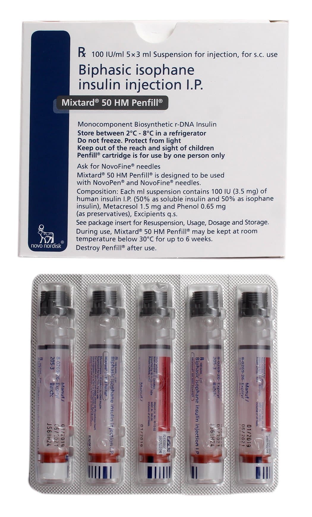 Mixtard 40IU Penfil