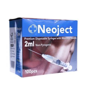 Neoject Disposable 2cc Syringe with Needle,1's