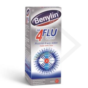 Benylin 4 flu syrup,200mls