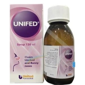 Unifed Syrup for blocked and Runny nose, 120mls
