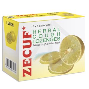 Zecuf Herbal Cough Lozenges with Lemon Flavour,20pcs