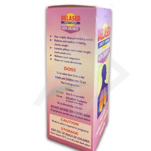 Delased Non drowsy Chesty Cough Syrup ,100mls