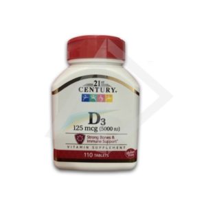 Vitamin D3 Norwegian, 5000IU tablets - 90's