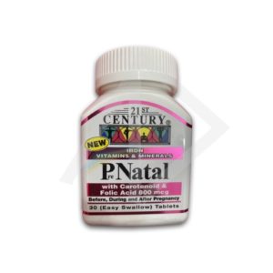 P-Natal Multivitamin with Folic Acid, 30 Tablets