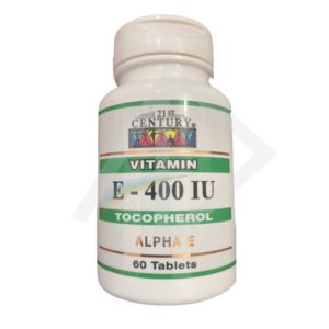 Vitamin E Alpha Tocopherol, 400IU tablets - 60's