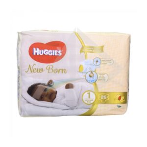 Huggies New Born diapers 1 (3-6kg),26's