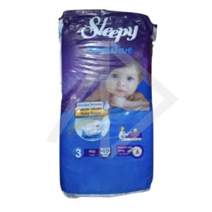Sleepy Sensitive 3 diapers (4-9kg),48's
