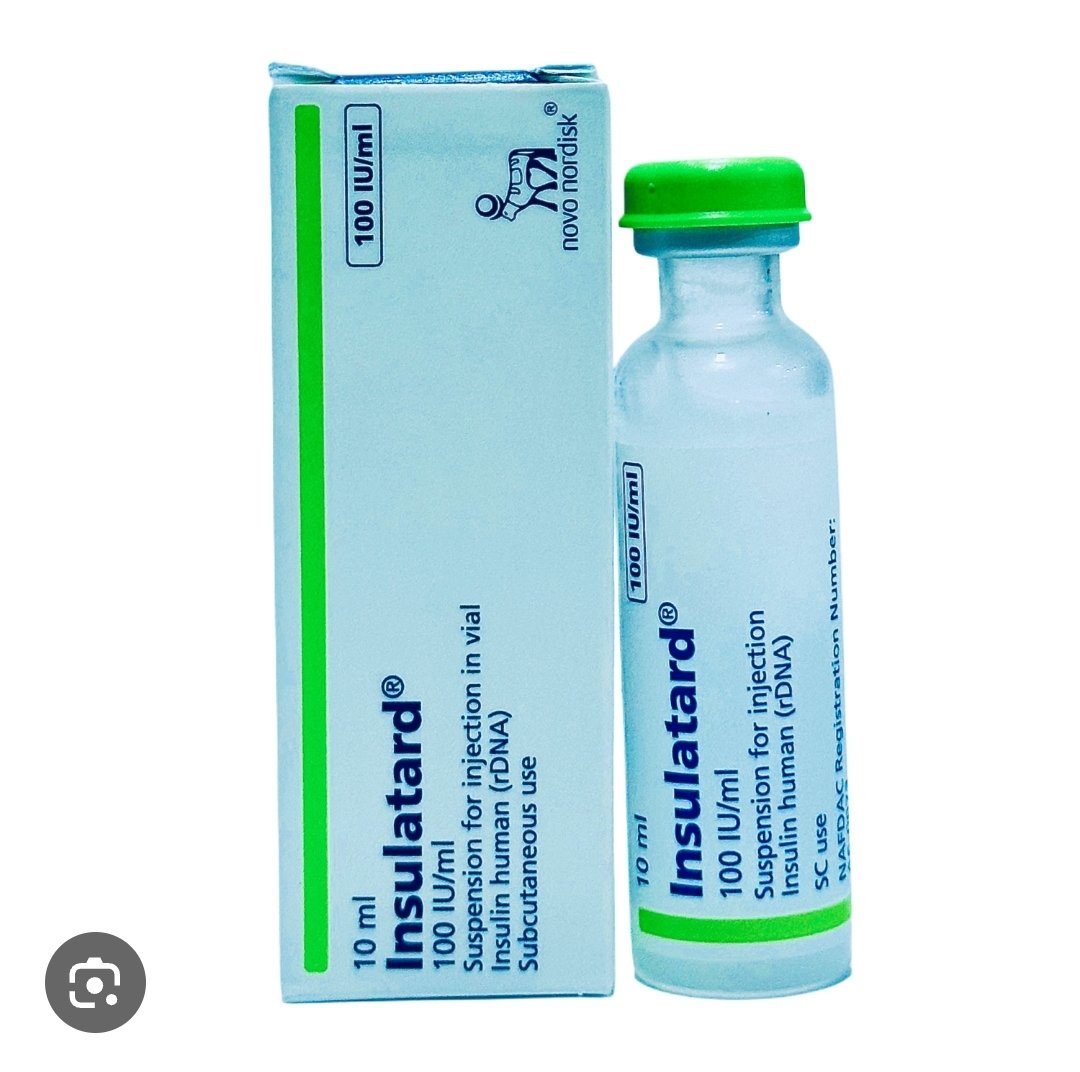 Insulatard 100IU/mils Injection Vial - 10mls