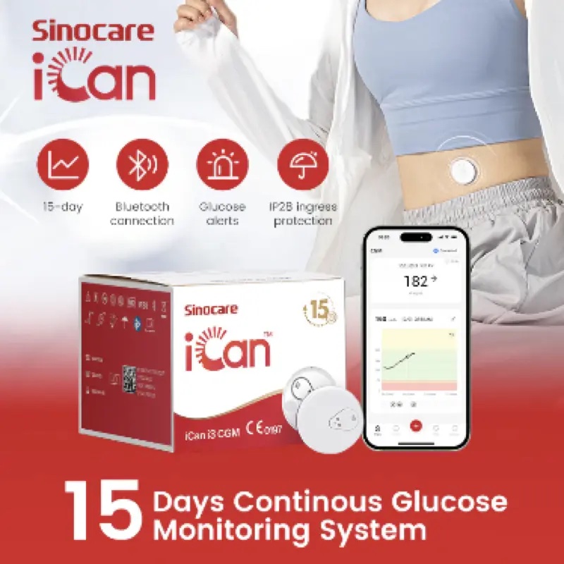 Sinocare iCan i3 CGM 15 Days Continuous Blood Glucose Monitor - Image 3