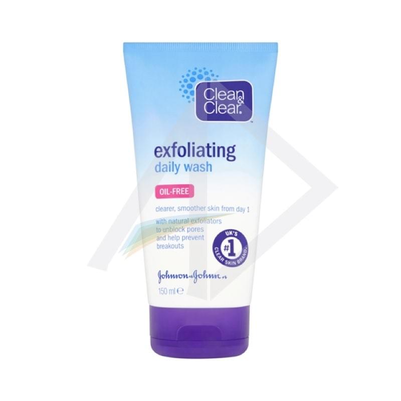 Clean & Clear exfoliating daily facial wash, 150mils