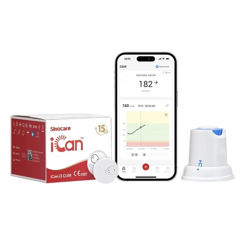 Sinocare iCan i3 CGM 15 Days Continuous Blood Glucose Monitor